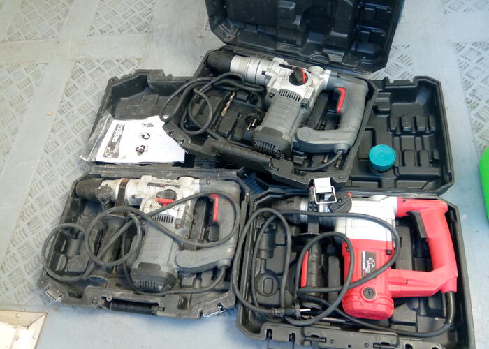 Grajewo ogłoszenia: Sprzedam 10 zestawów młotowiertarek w opakowaniach pogwarancyjne...